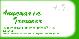 annamaria trummer business card